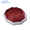 Couleur rose Guarda Chuva USA et Brésil marché grand pliage parapluie gros fabricant Chine